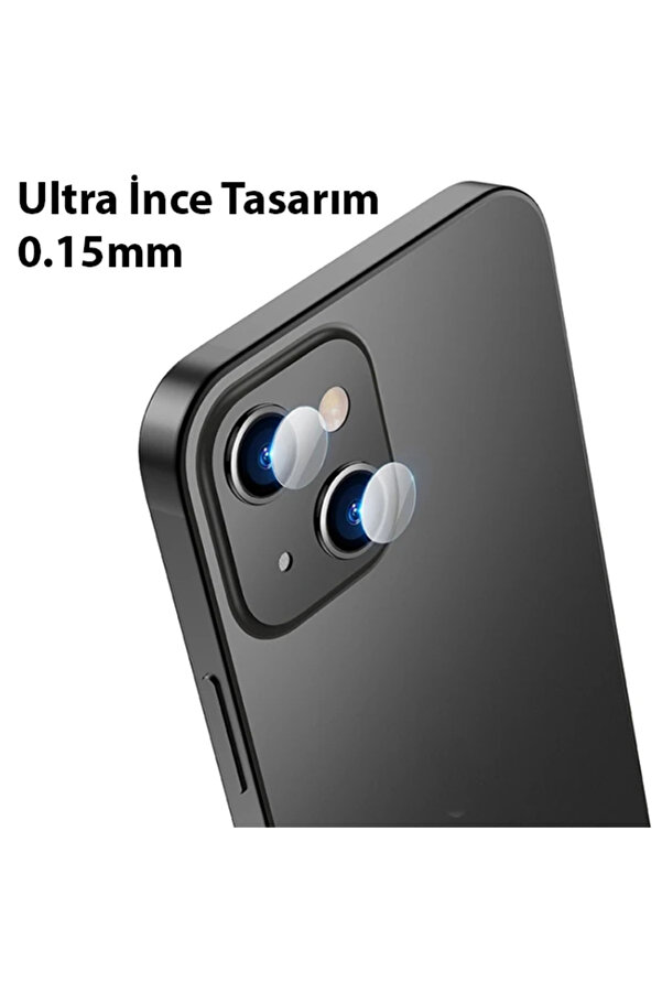 Ally İphone 14 Tempered Glass Cam Kamera Koruyucu-(1903) - Dropx1469-1223