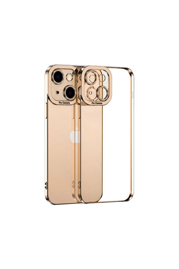 Ally Fashi̇on Seri̇es İphone 13 6.1İnç Kılıf Renkli̇ Kenar Lazer Çerçeveli̇ Si̇li̇kon - Gms5630-5174