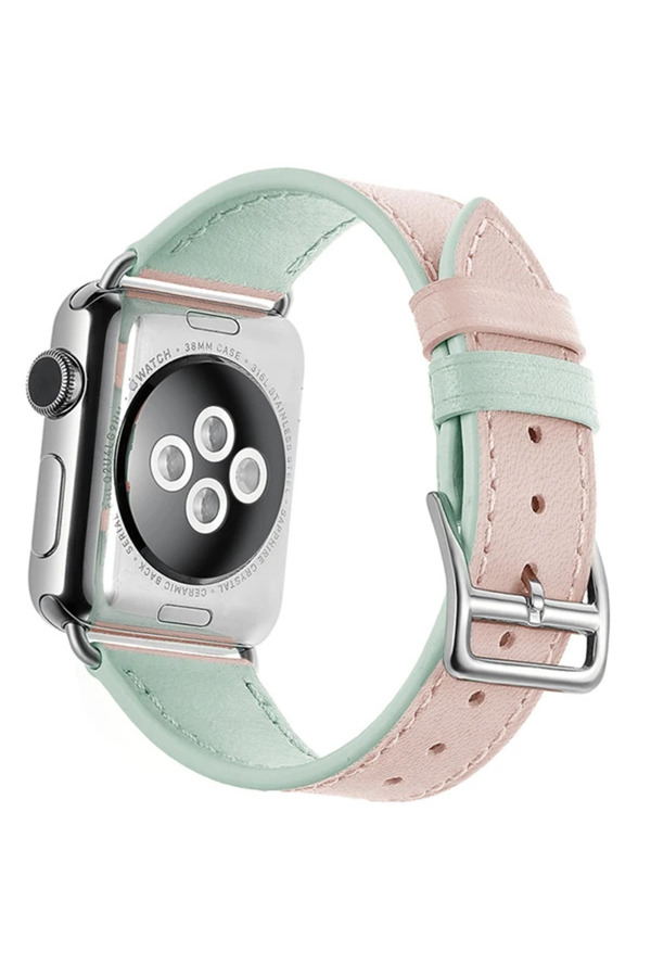 Ally Apple Watch Ultra 49Mm 7-8 45Mm 6-5-4 44Mm Haki̇ki̇ Deri̇ Kayış Kordon 3-2-1 - Dropx6882-7373