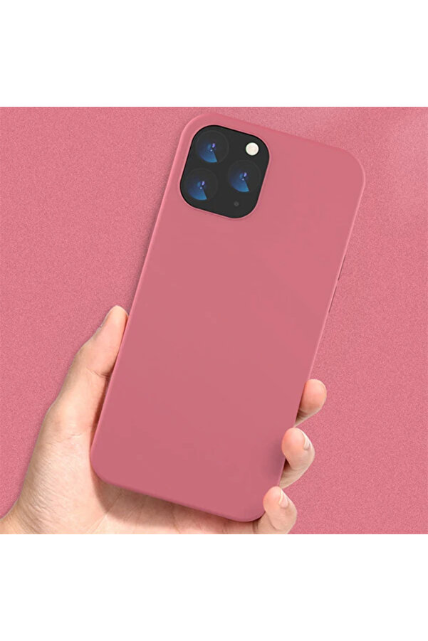 İphone 12 Pro Max 6.7 Lansman Kılıf İçi̇ Kadi̇fe Soft Si̇li̇kon Kılıf-(1903) - Dropx1737-4231