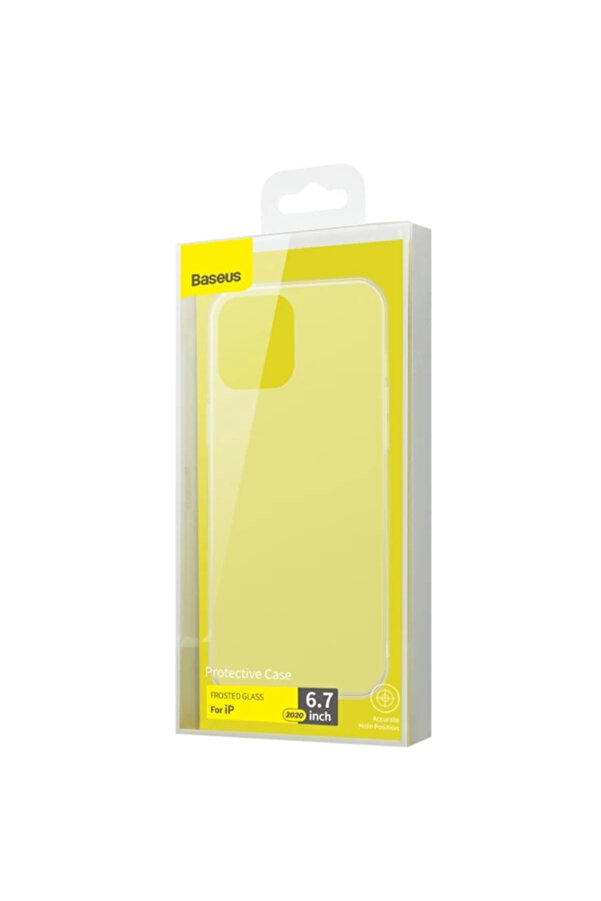 Frosted Glass İphone 12 Pro Max 6.7İnch Shockproof Koruyucu Kılıf-(5775) - Gms5387-7706