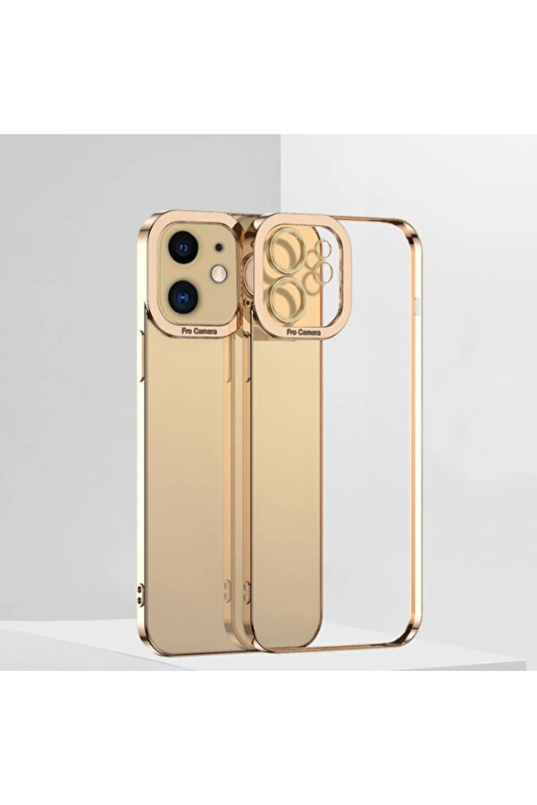 Ally Fashi̇on Seri̇es İphone 12 6.1İnç Kılıf Renkli̇ Kenar Lazer Çerçeveli̇ Si̇l - Dropx7845-9765