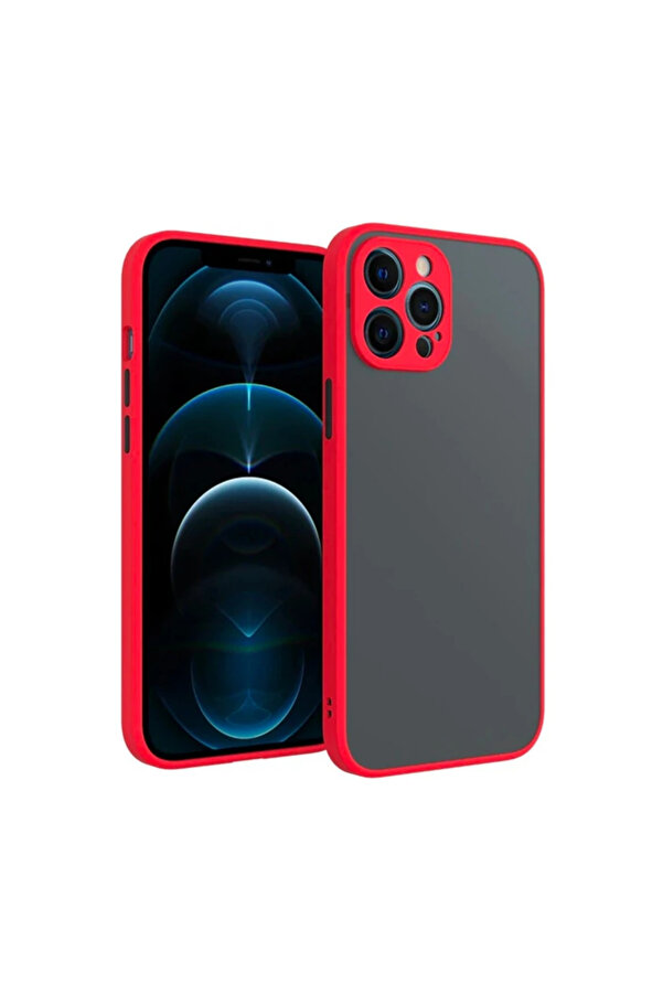 İphone 12 Pro 6.1İnç Kamera Korumalı Premi̇um Si̇li̇kon Kılıf-(1903) - Dropx7808-1957