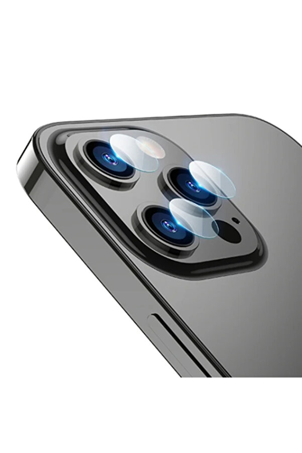 Ally İphone 13 Pro-13 Pro Max Tempered Glass Cam Kamera Koruyucu-(1903) - Dropx5186-9239