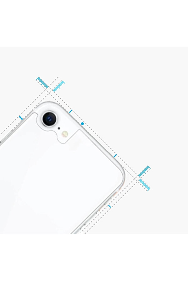 Ally İphone Se3-Se2 İphone 8-7 Tempered Şeffaf Arka Cam Koruyucu-(1903) - Dropx4896-1032