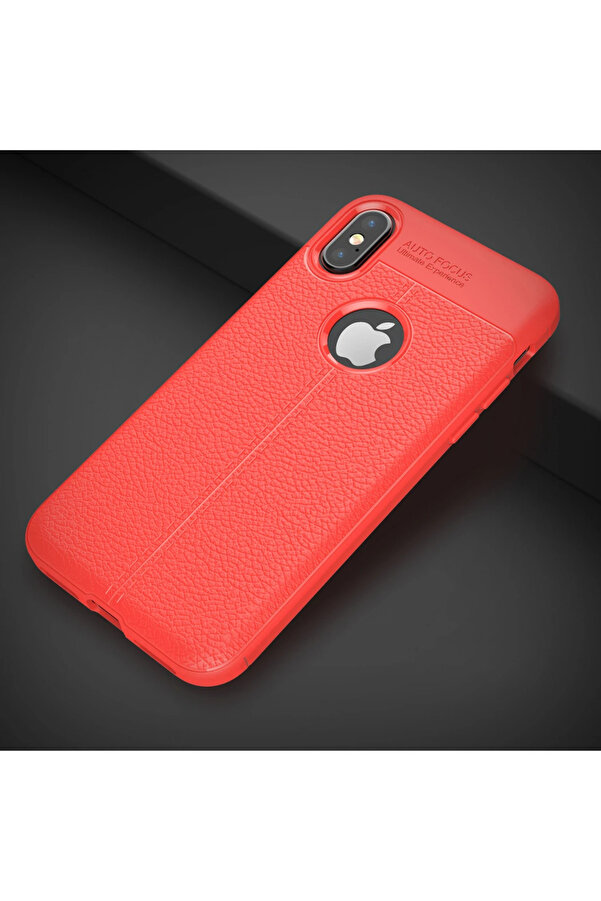 İphone X Xs Li̇tchi̇ Tam Koruma Soft Si̇li̇kon Kılıf-(5775) - Gms9753-1824