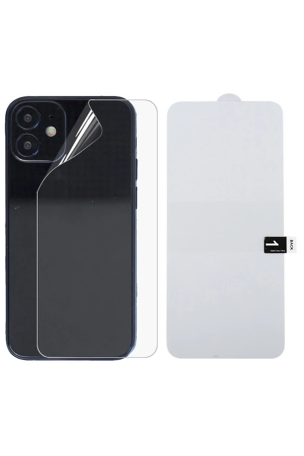İphone 12 Mi̇ni̇ Membran Nano Hi̇drojel Fi̇lm Arka Koruyucu Hayalet Arka Koruyucu-( - Dropx3082-9766