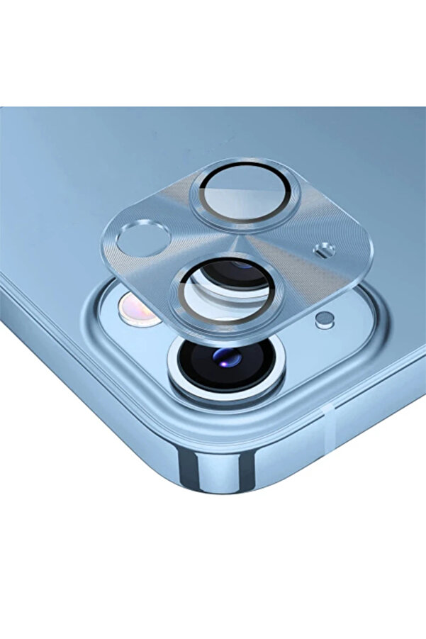 Ally İphone 15-15 Plus Metal Tempered Kamera Lens Koruyucu-(5775) - Gms6678-2622