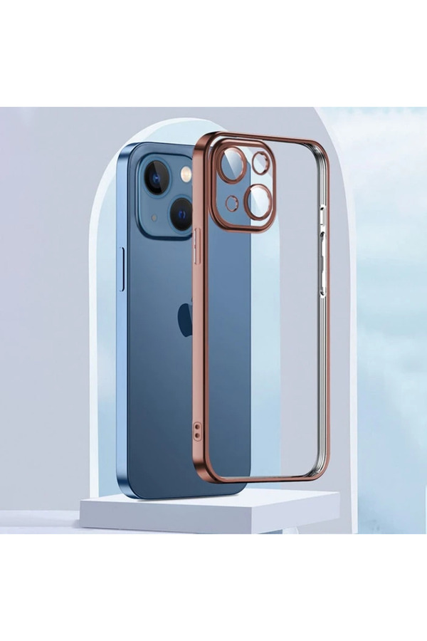 Ally Fashi̇on Seri̇es İphone 13 6.1İnç Kılıf Renkli̇ Kenar Lazer Çerçeveli̇ Si̇l - Dropx3980-3637