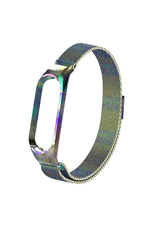 Xi̇aomi̇ Mi̇ Band 5 Metal Kayış Kordon Mi̇lano Loop-(1903) - Dropx7397-3961