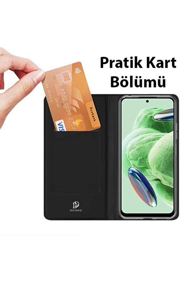 Dux Duci̇s Xi̇aomi̇ Poco X5 5G Kılıf Ski̇n Pro Seri̇es Fli̇p Cover Kapaklı Kılıf- - Dropx2918-9201
