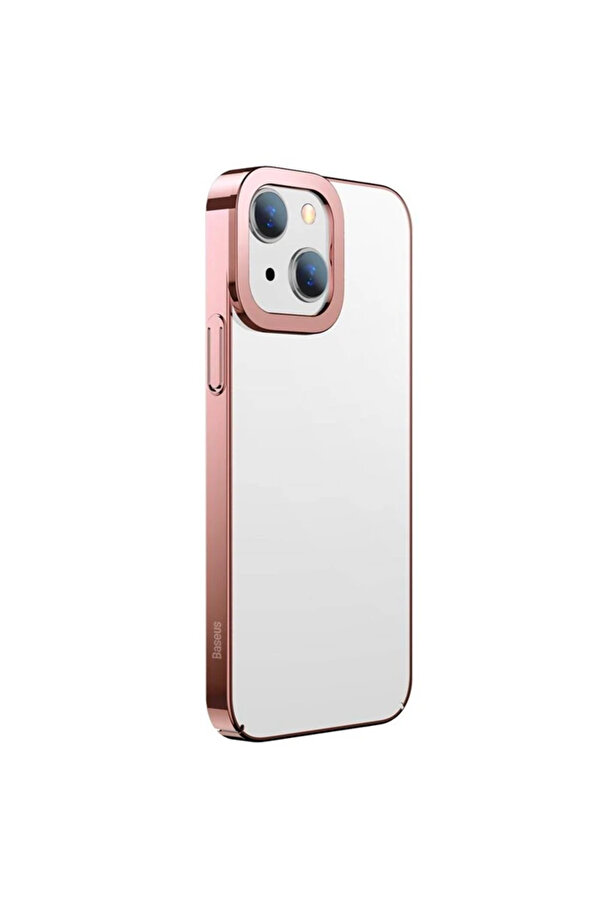 Gli̇tter İphone 13 6.1İnç Kılıf Renkli̇ Kenar Şeffaf Si̇li̇kon-(5775) - Gms4050-6816
