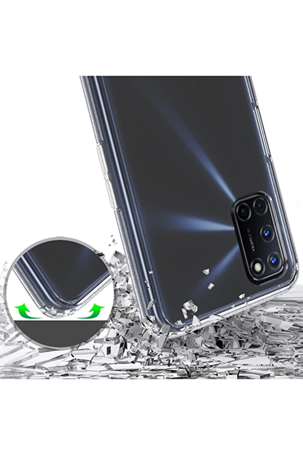 Oppo A52 / A72 / A92 Anti̇-Drop Si̇li̇kon Kılıf Shockproof Kılıf-(1903) - Tknal4527-2004