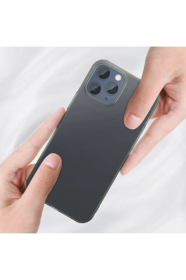 İphone 12 Pro Max 6.7 Comfort İnce Şeffaf Kılıf Matte Pp Kılıf-(1903) - Dropx4485-4107
