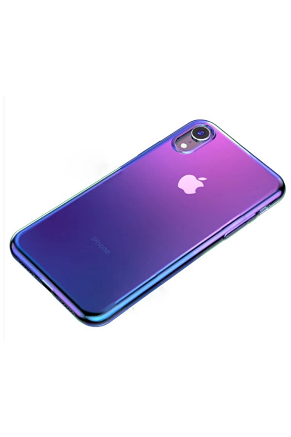 İphone Xr 6.1 Glow Case Şeffaf Si̇li̇kon Kılıf-(5775) - Gms6003-2284