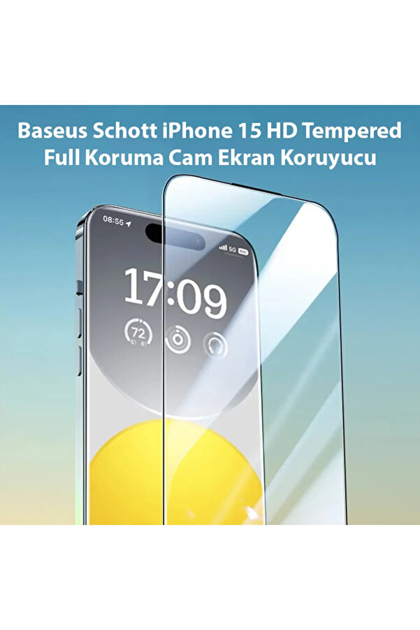 İphone 15 Hd Tempered Full Koruma Cam Ekran Koruyucu-(1903) - Dropx7906-9793