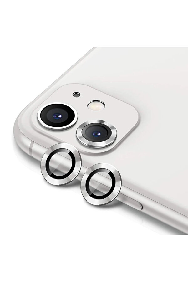 Ally İphone 11 6.1 3D Metal Çerçeveli̇ Kamera Lens Koruyucu-(5775) - Gms6831-8659