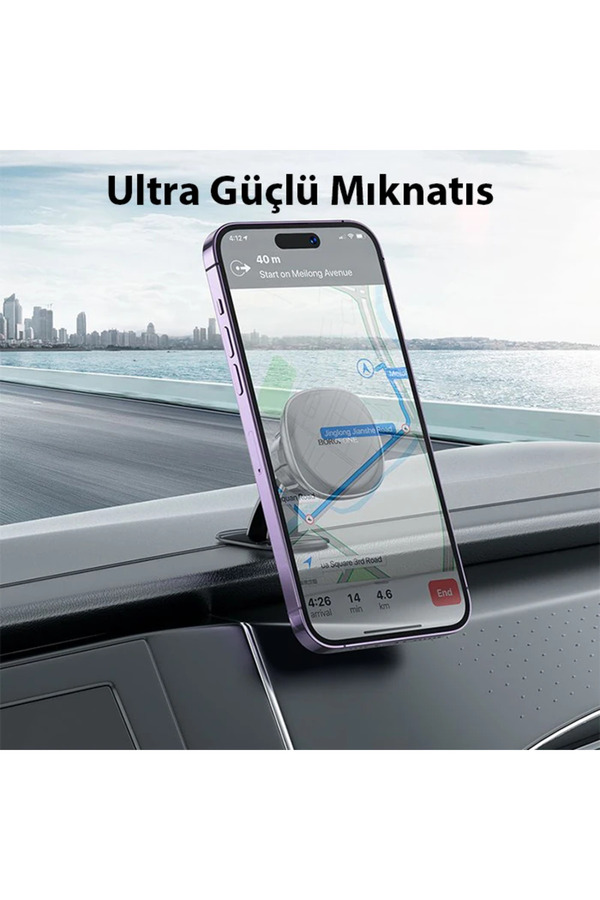 Hoco H30 360° Dönebi̇len Torpi̇do Üstü Araç İçi̇ Magsafe Manyeti̇k Araç İçi̇ - Dropx2122-8686