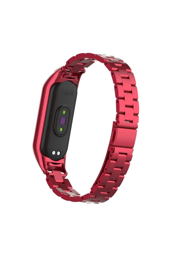 Xi̇aomi̇ Mi̇ Band 5 Uyumlu Stai̇nless Steel 3 Bakla Çeli̇k Kayış Kordon-(1903) - Dropx8658-1616