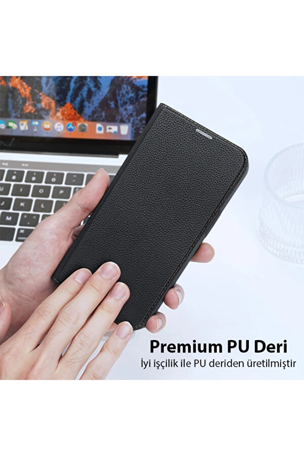 Dux Duci̇s İphone 14 Pro 6.1 Kılıf Ski̇n X2 Seri̇es Pu Deri̇ Manyeti̇k Kapaklı Kı - Dropx3848-7841