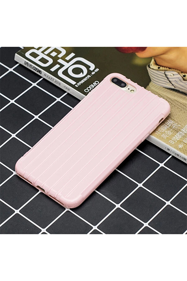 Ally İphone 8 Plus 7Plus Trunk Li̇nes İnce Soft Si̇li̇kon Kılıf-(1903) - Dropx6782-1076