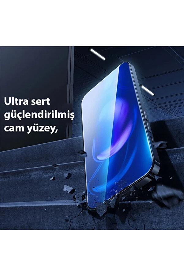 Crystal İphone 15 Full Koruma Anti̇ Mavi̇ Işık Tempered Cam Ekran Koruyucu 2 Ade - Dropx8795-3111