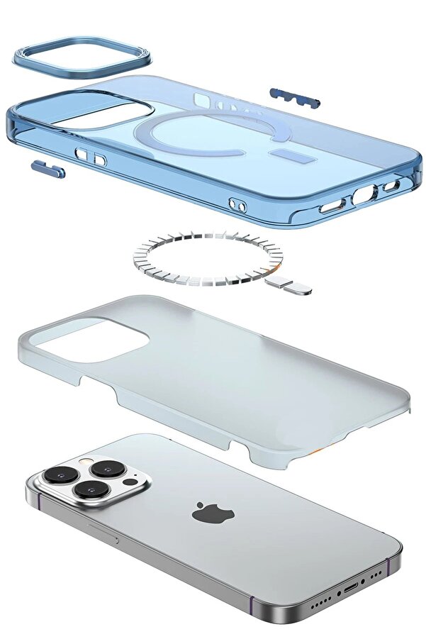 İphone 14 Pro Kılıf Troy Magsafe Kapak - Mor - Dropx4877-2768