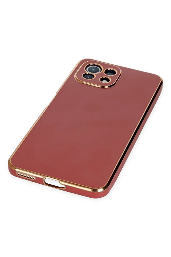 Xi̇aomi̇ Mi̇ 11 Li̇te Kılıf Volet Si̇li̇kon - Kırmızı - Dropx2000-7599