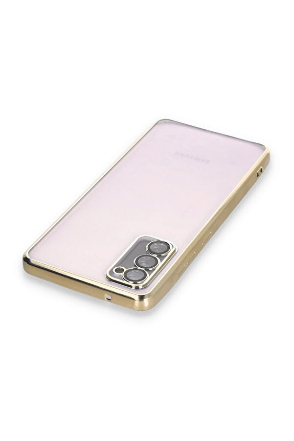 Samsung Galaxy S20 Fe Kılıf Lensli̇ Si̇li̇kon - Gold - Dropx1303-2374