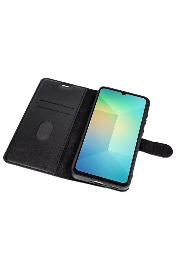 Samsung Galaxy A26 Kılıf Trend S Plus Kapaklı Kılıf - Si̇yah - Dropx8253-1174