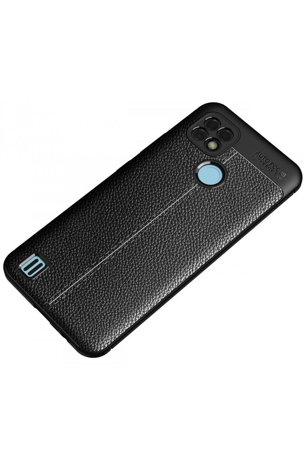 Realme C25 Kılıf Auto Focus Kapak - Si̇yah - Dropx9168-3778