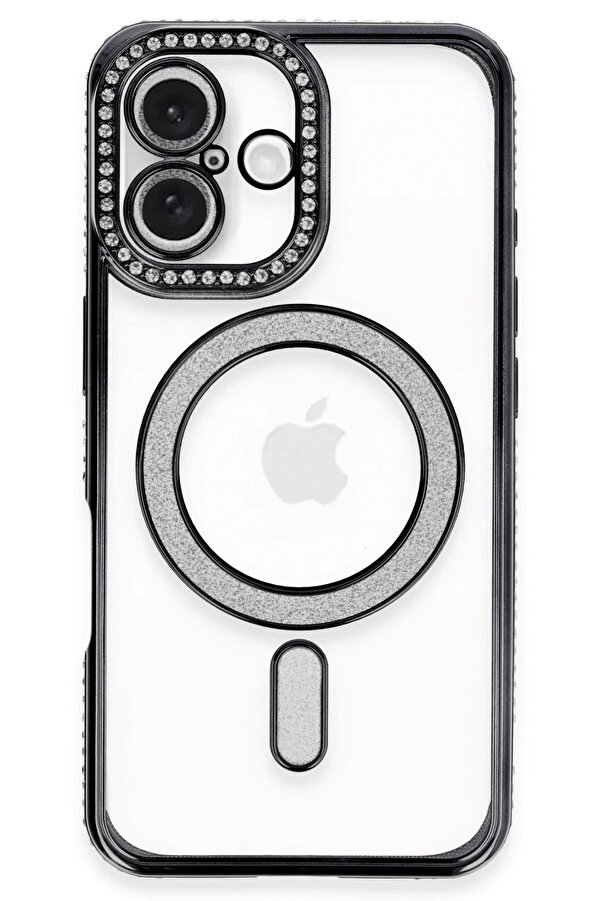 İphone 16 Kılıf Joke Si̇mli̇ Magneti̇csafe Kılıf - Si̇yah