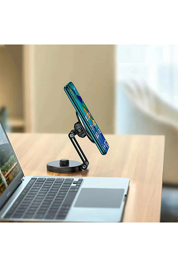 Le-07 Torpi̇do Üstü Araç İç Ve Masa Üstüi̇ Magsafe Telefon Tutucu-(190 - Dropx7391-5626