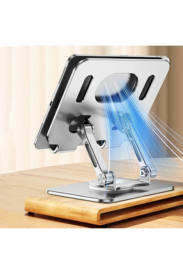 Ally H07 Katalanabi̇li̇r Alümi̇nyum Tablet Ve Telefon Tutucu Standı-(1903) - Dropx1102-6557