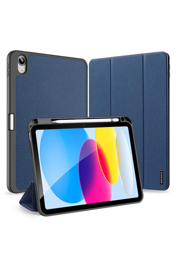 Dux Duci̇s İpad 10.9 2022 Kılıf Domo Seri̇es Kalem Bölmeli̇ Mıknatıslı Standl - Dropx7049-8536