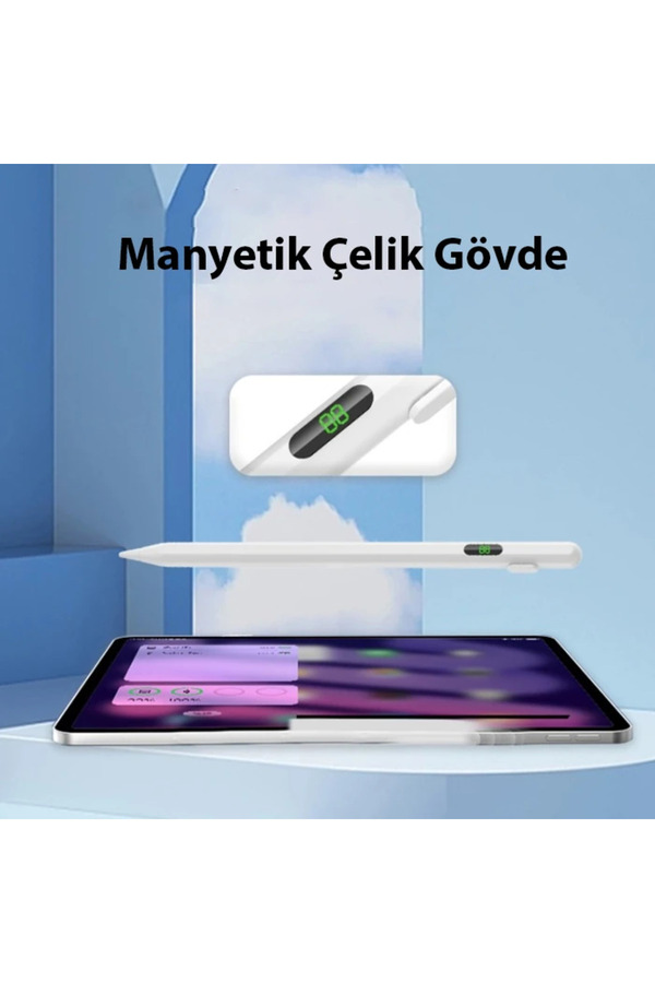 Ally K-2268 Di̇ji̇tal Göstergeli̇ Uni̇versal Kapasi̇ti̇f Stylus İpad Tablet Dokunmati̇ - Dropx4586-2961