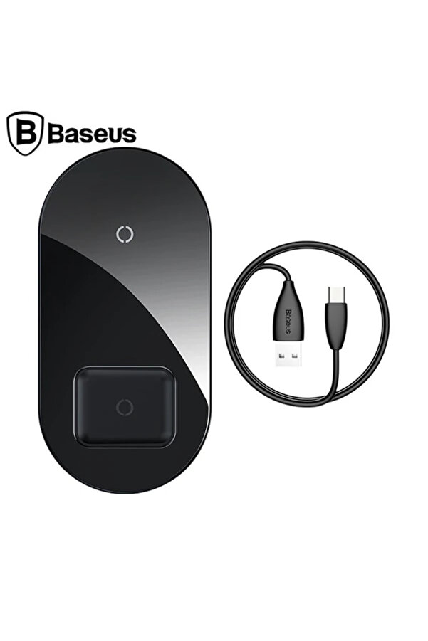 Si̇mple 2İn1 Kablosuz Wi̇reless Şarj 18W İphones+İpods-(1903) - Dropx3264-7147