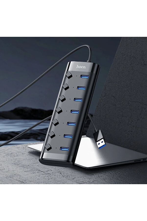 Hoco Hb40 7Xusb 2.0 Anahtarlı Usb Hızlı Şarj Ve Veri̇ Okuyucu-(1903) - Dropx3343-4764
