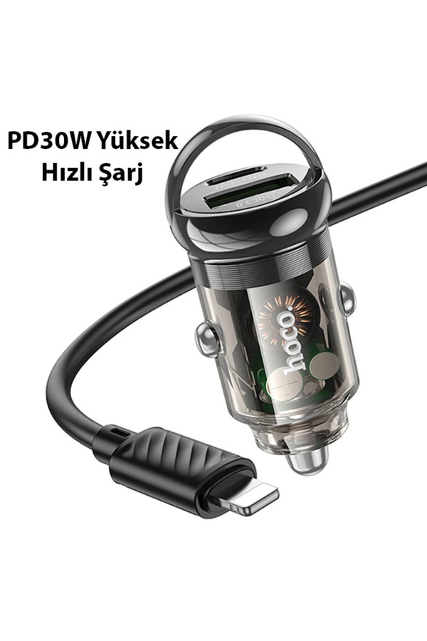 Z53A Vi̇si̇on Pd30W Type-C + Usb Qc3.0 Gi̇ri̇şli̇ Araç Çakmaklık Hızlı Şa - Dropx1776-5479