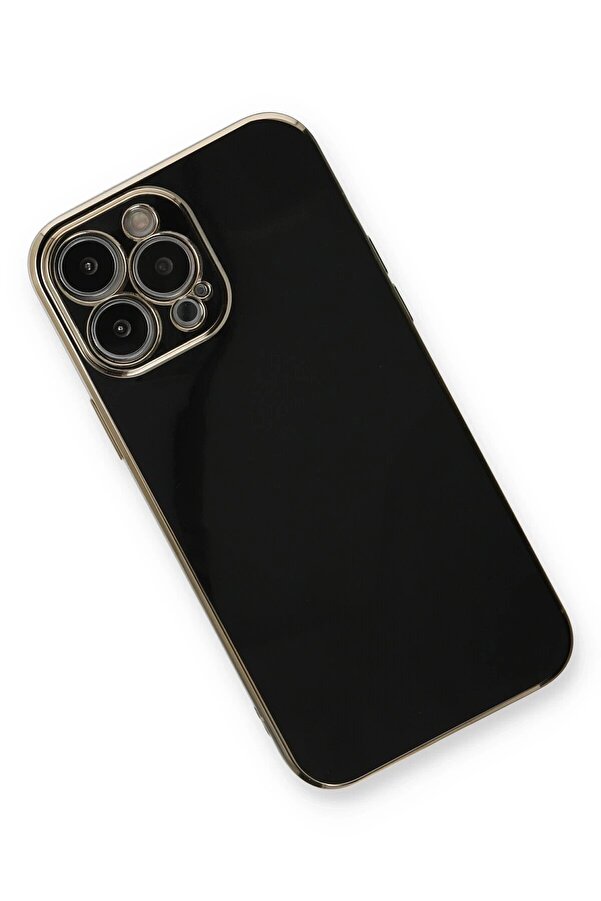 İphone 13 Pro Kılıf Volet Si̇li̇kon - Si̇yah