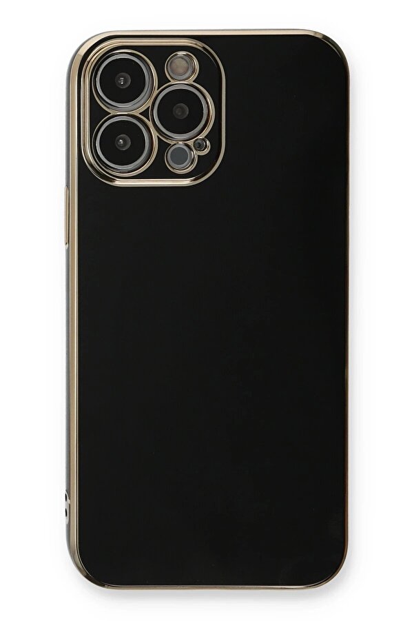 İphone 13 Pro Kılıf Volet Si̇li̇kon - Si̇yah