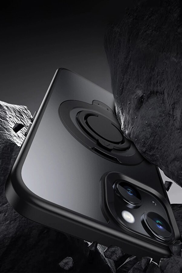 İphone 15 Avatar 360 Dönen Magsafe Kapak - Laci̇vert - Dropx7748-5494