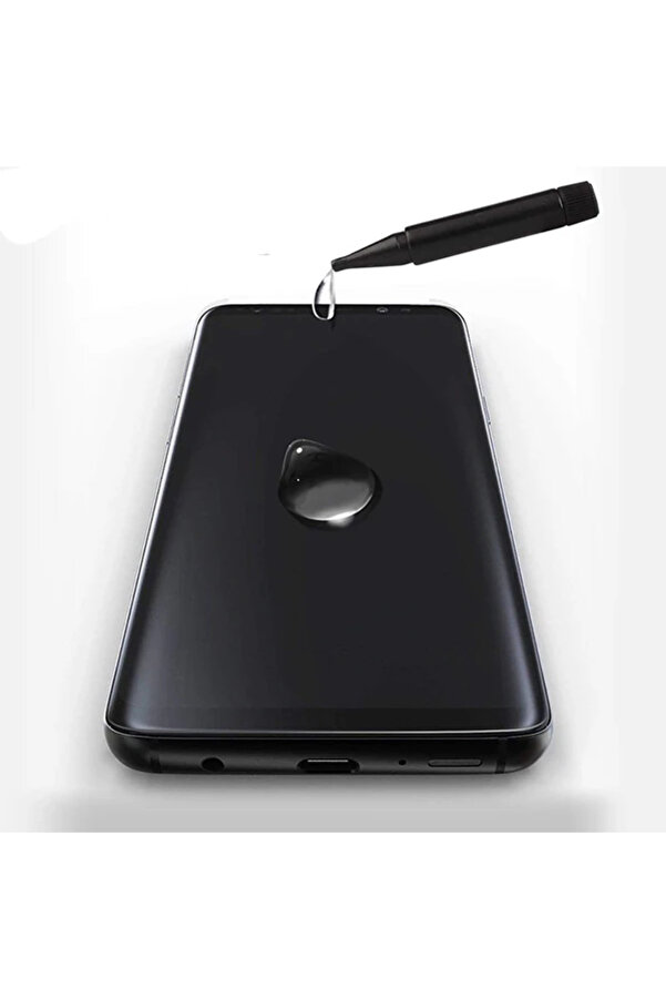 İphone 11 Pro Full Li̇qui̇d+Uv Işık 3D Kırılmaz Cam Ekran Koruyucu İphone Xs- - Dropx9310-7036