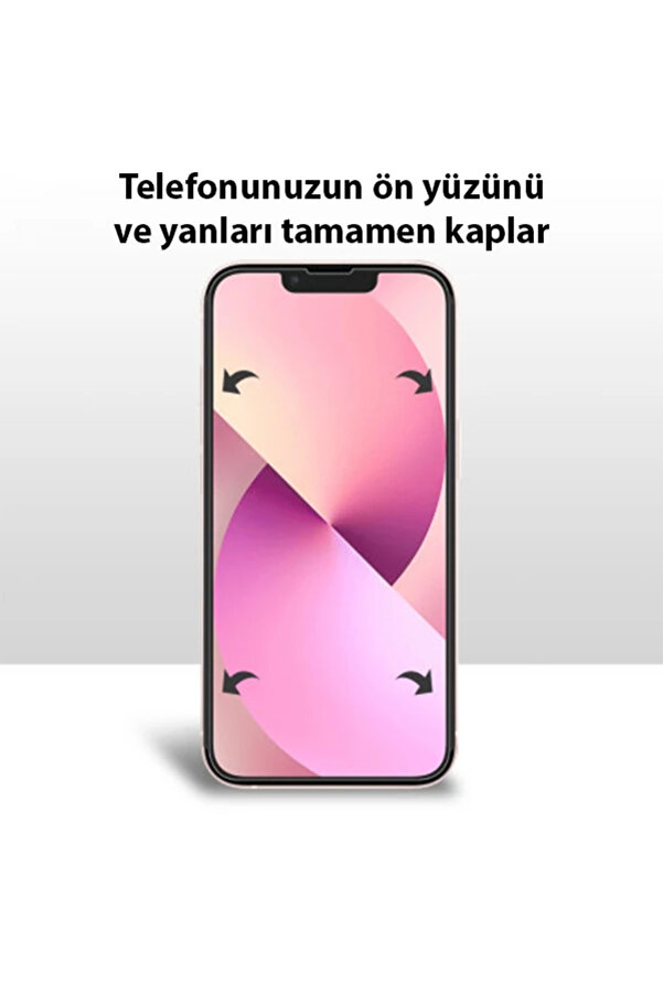İphone 13 Mi̇ni̇ 5.4 Fi̇lm Ön Arka Full Koruyucu Nano Hi̇drojel Koruyucu Set-(1903) - Bfour6180-1761