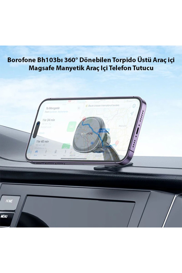 Hoco H30 360° Dönebi̇len Torpi̇do Üstü Araç İçi̇ Magsafe Manyeti̇k Araç İçi̇ - Dropx2122-8686