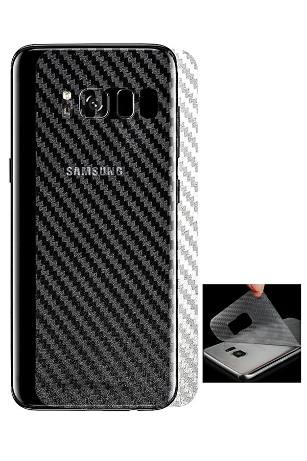 Ally Galaxy S8 Plus Arka Şefaf Arka Koruma Bandı-(1903) - Dropx8421-8203