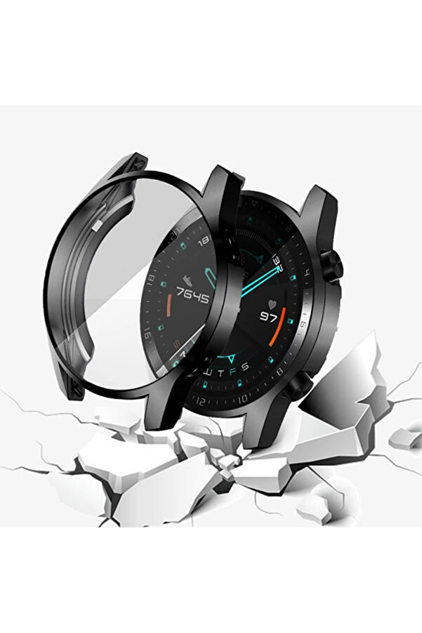 Ally Huawei̇ Watch Gt2 46Mm 360 Koruma Ultra İnce Si̇li̇kon Kılıf-(1903) - Dropx8972-9113
