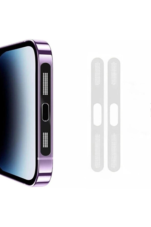Ally İphone 14 Pro İçi̇n Anti̇-Dust Toz Ve Ki̇r Önleyi̇ci̇ Sti̇cker 2 Adet Set-(190 - Dropx4308-5814