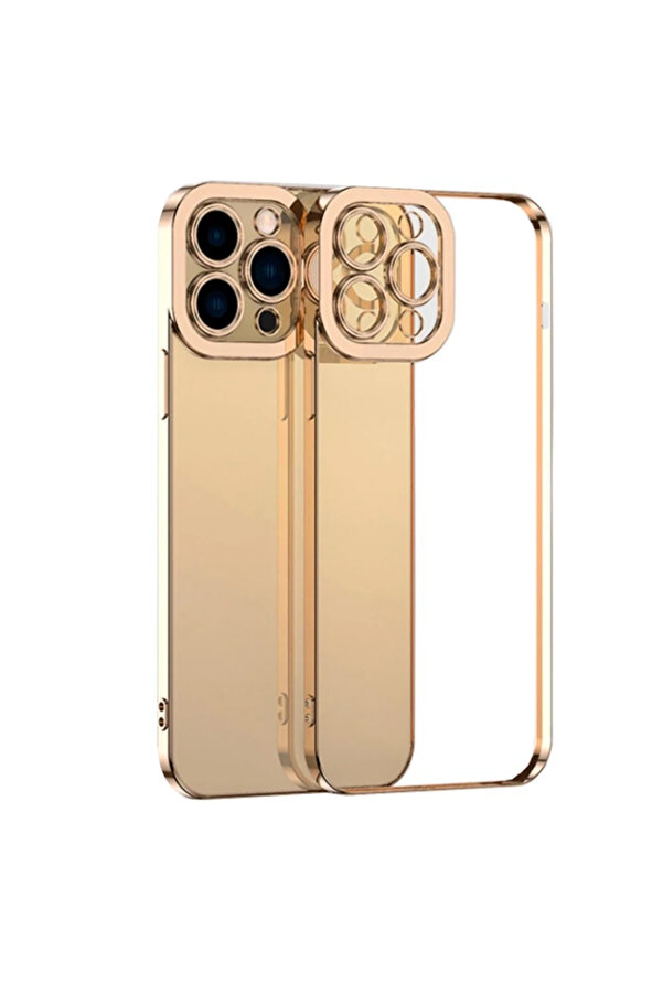 Ally Fashi̇on Seri̇es İphone 12 Pro Max Kılıf Renkli̇ Kenar Lazer Çerçeveli̇ Si̇l - Dropx8473-1965