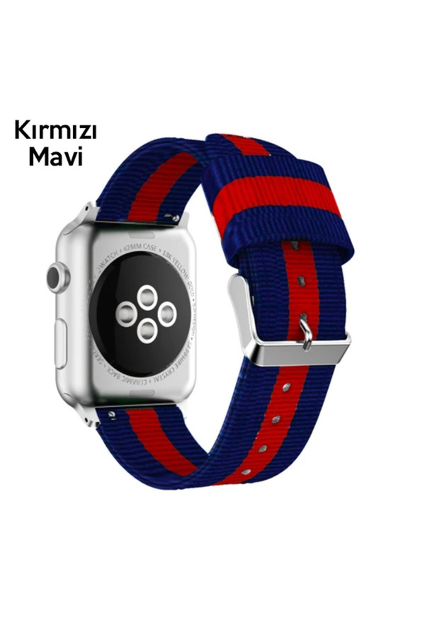 Ally Apple Watch Ultra 49Mm 7-8 45Mm 6-5-4 44Mm Kayış Kordon Çi̇zgi̇li̇ Nylon 3- - Dropx9000-3362